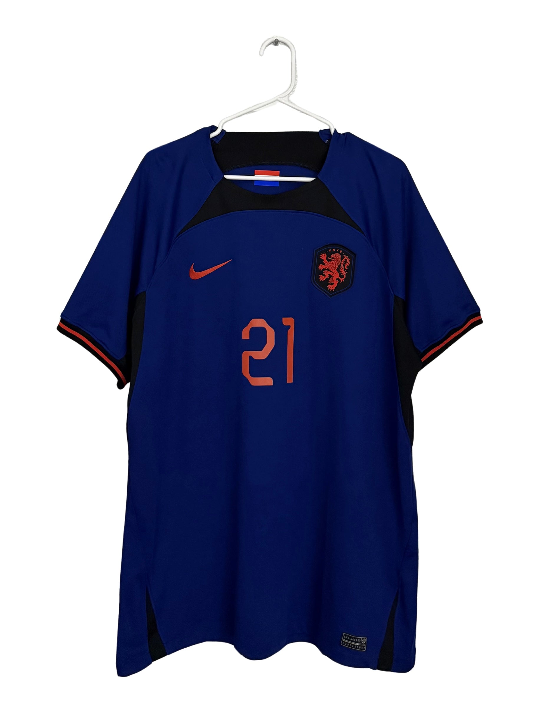 Netherlands 2022 De Jong #21 Away jersey (XL)