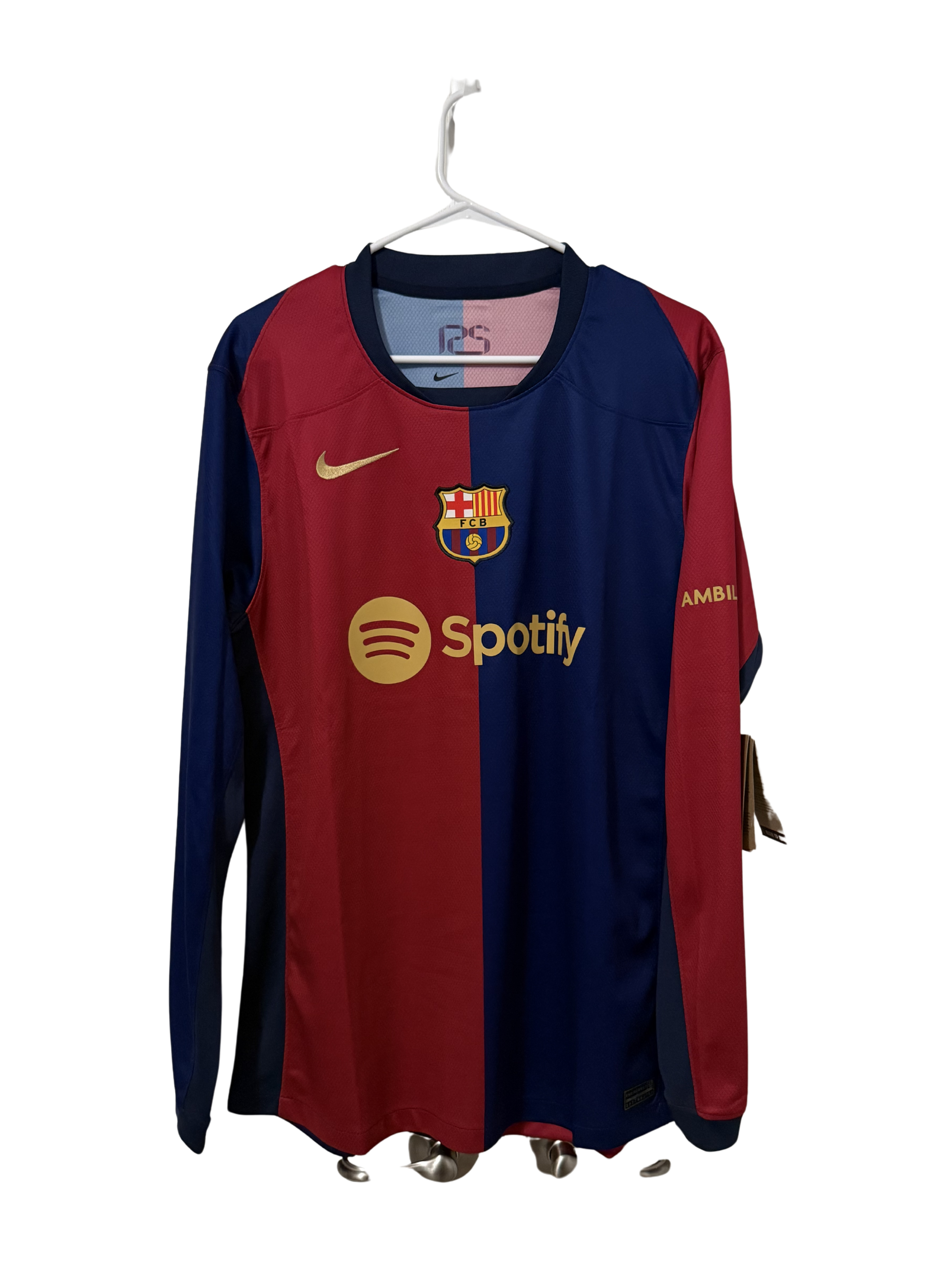 FC Barcelona 2024-25 Home L/S jersey (L) BNWT