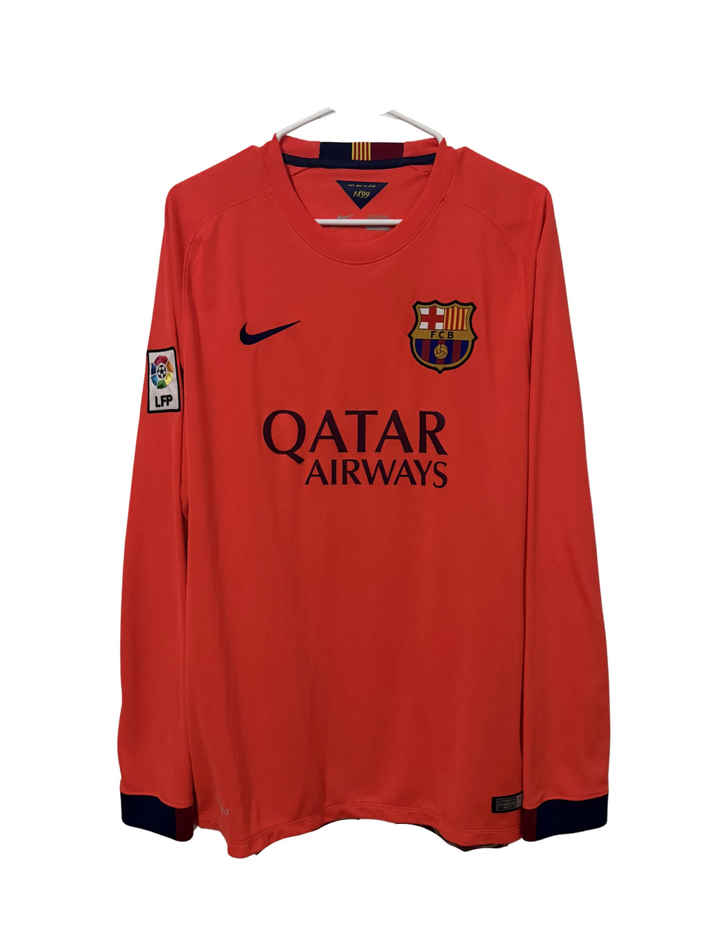 FC Barcelona 2014-15 Xavi #6 Away L/S jersey (L)