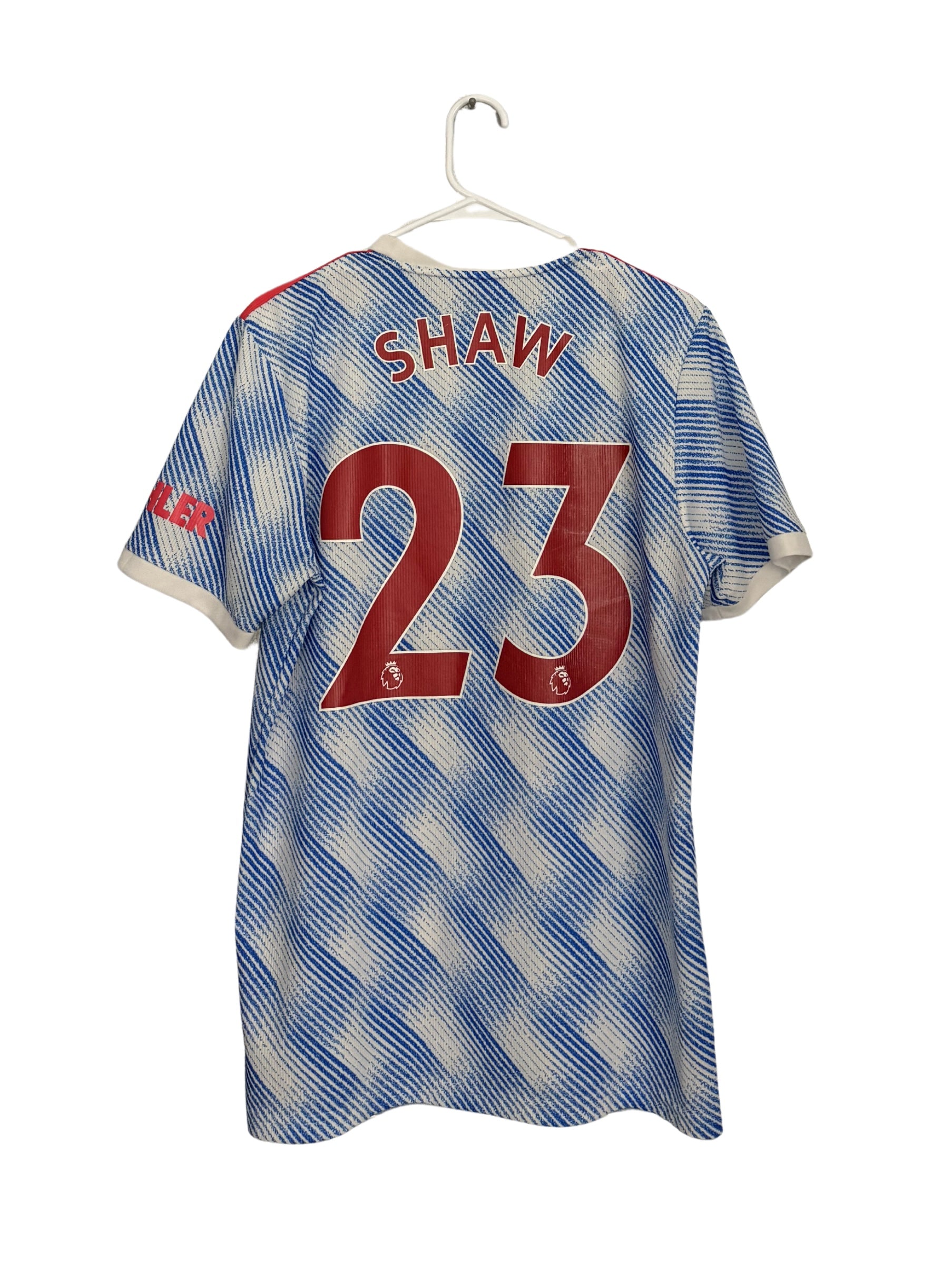 Manchester United 2021-22 Luke Shaw #23 Away jersey (M)