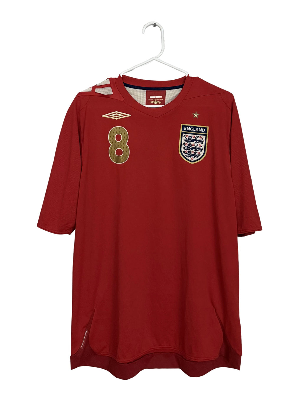 England 2006 Lampard #8 Away jersey (L)