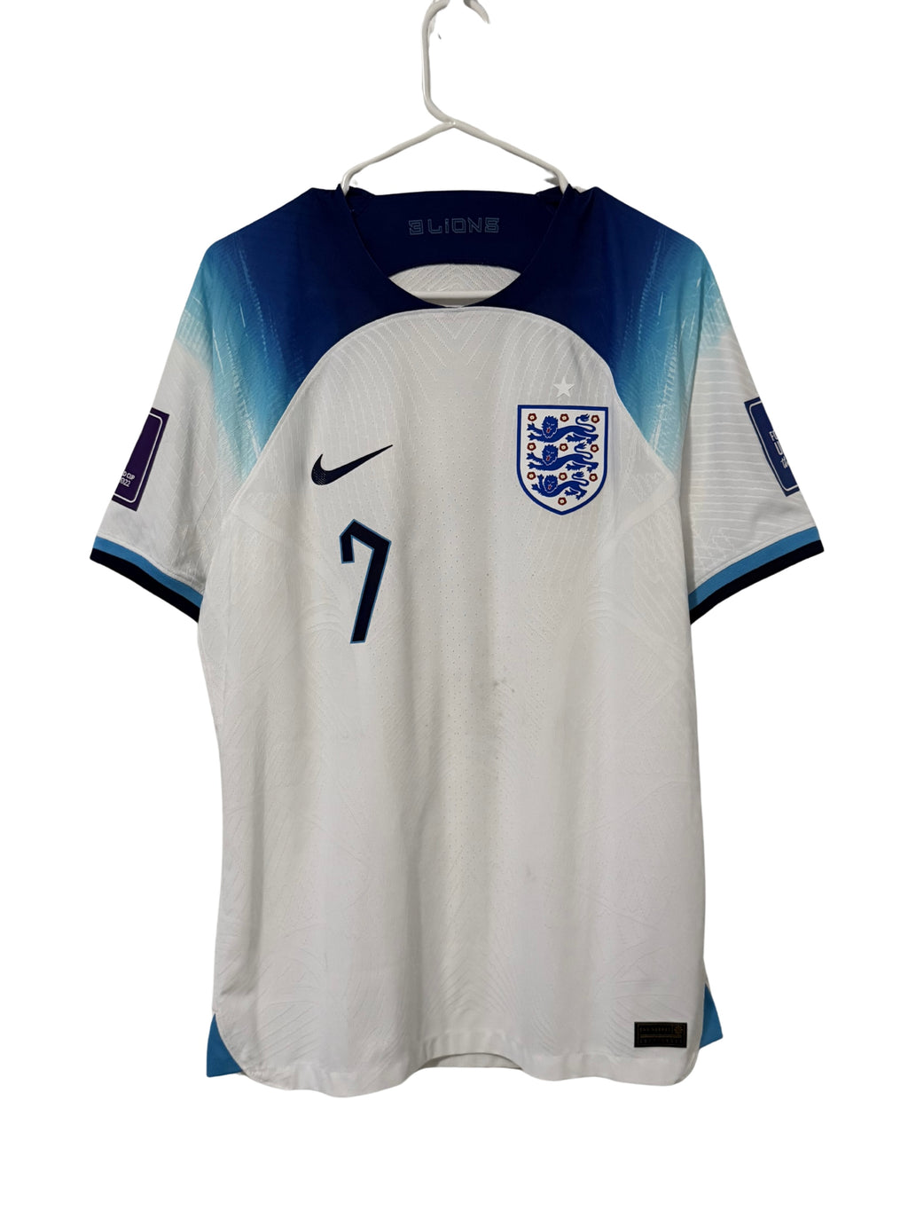 England 2022 Grealish #7 Home jersey (M)