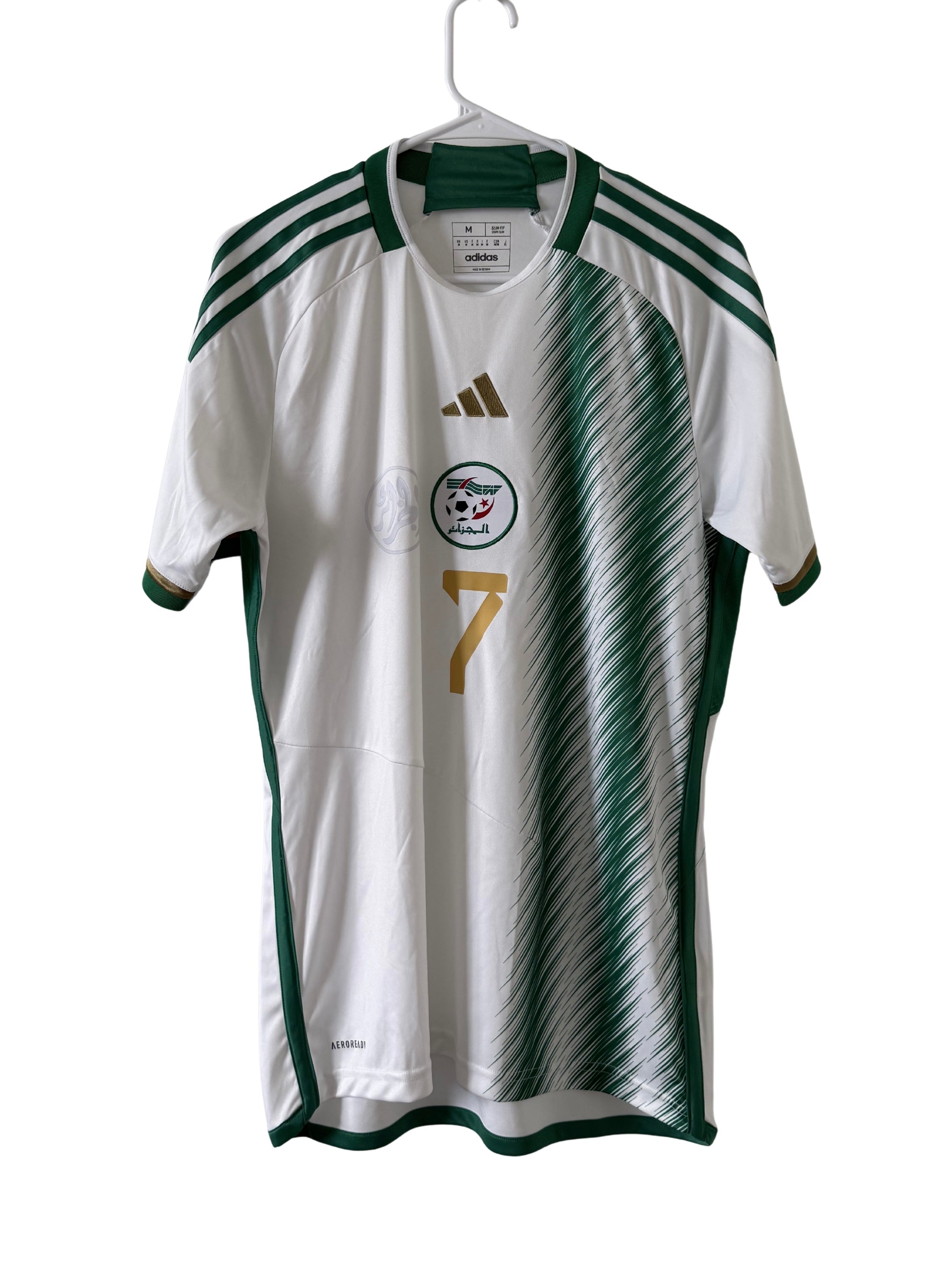 Algeria 2022 Mahrez #7 Home jersey (M)