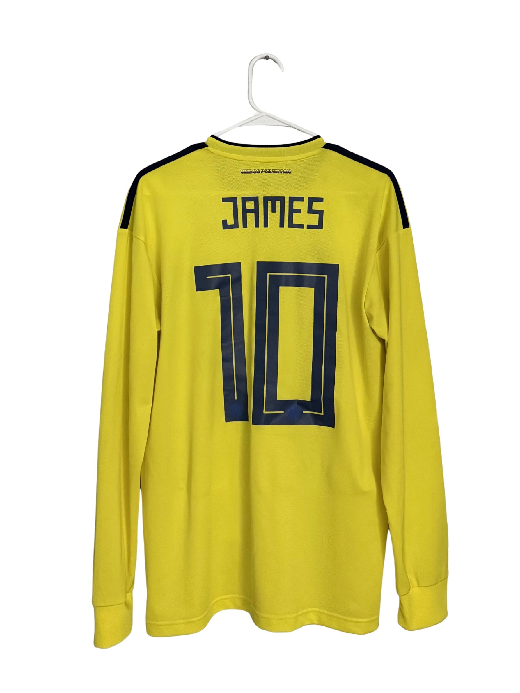 Colombia 2018 James #10 Home L/S jersey (M)