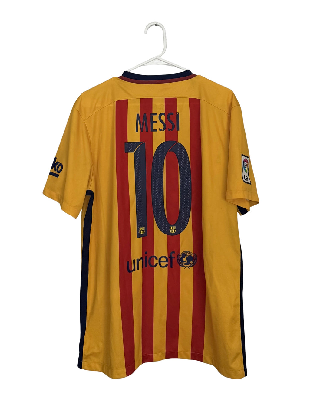 FC Barcelona 2015-16 Messi #10 Away jersey (L)