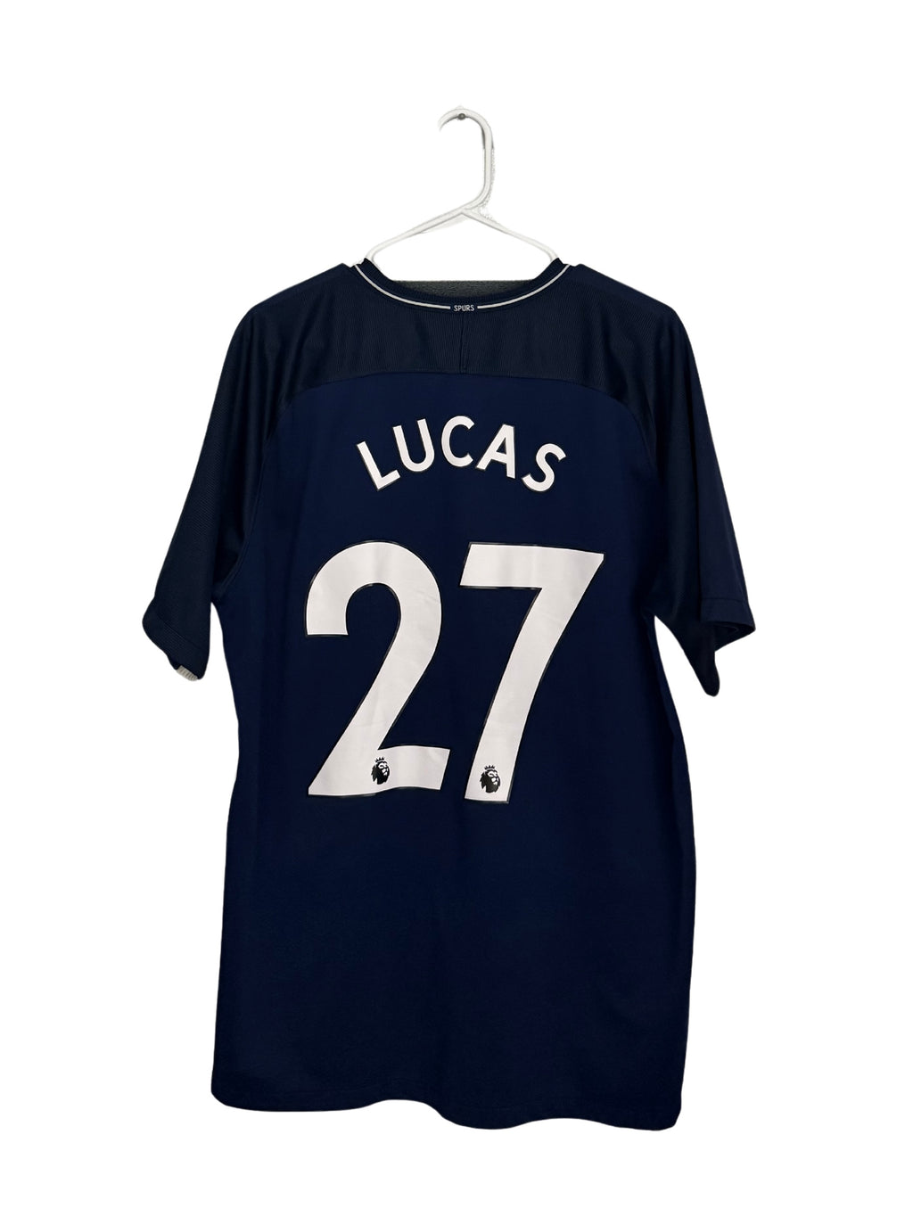 Tottenham Hotspur FC 2017-18 Lucas Moura #27 Away jersey (XL)