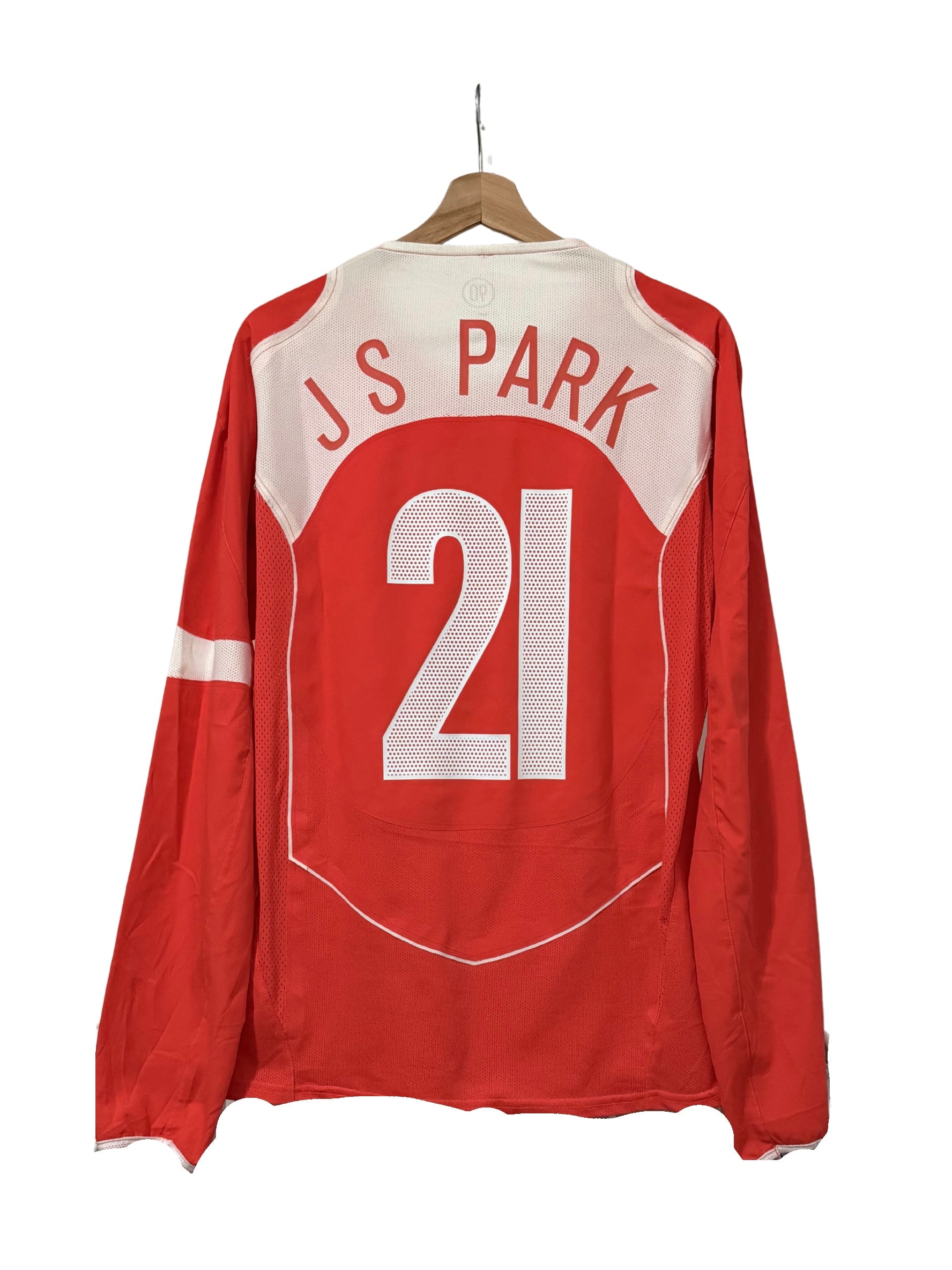 South Korea 2004 J.S.Park #21 Home L/S PLAYER ISSUE jersey (M)