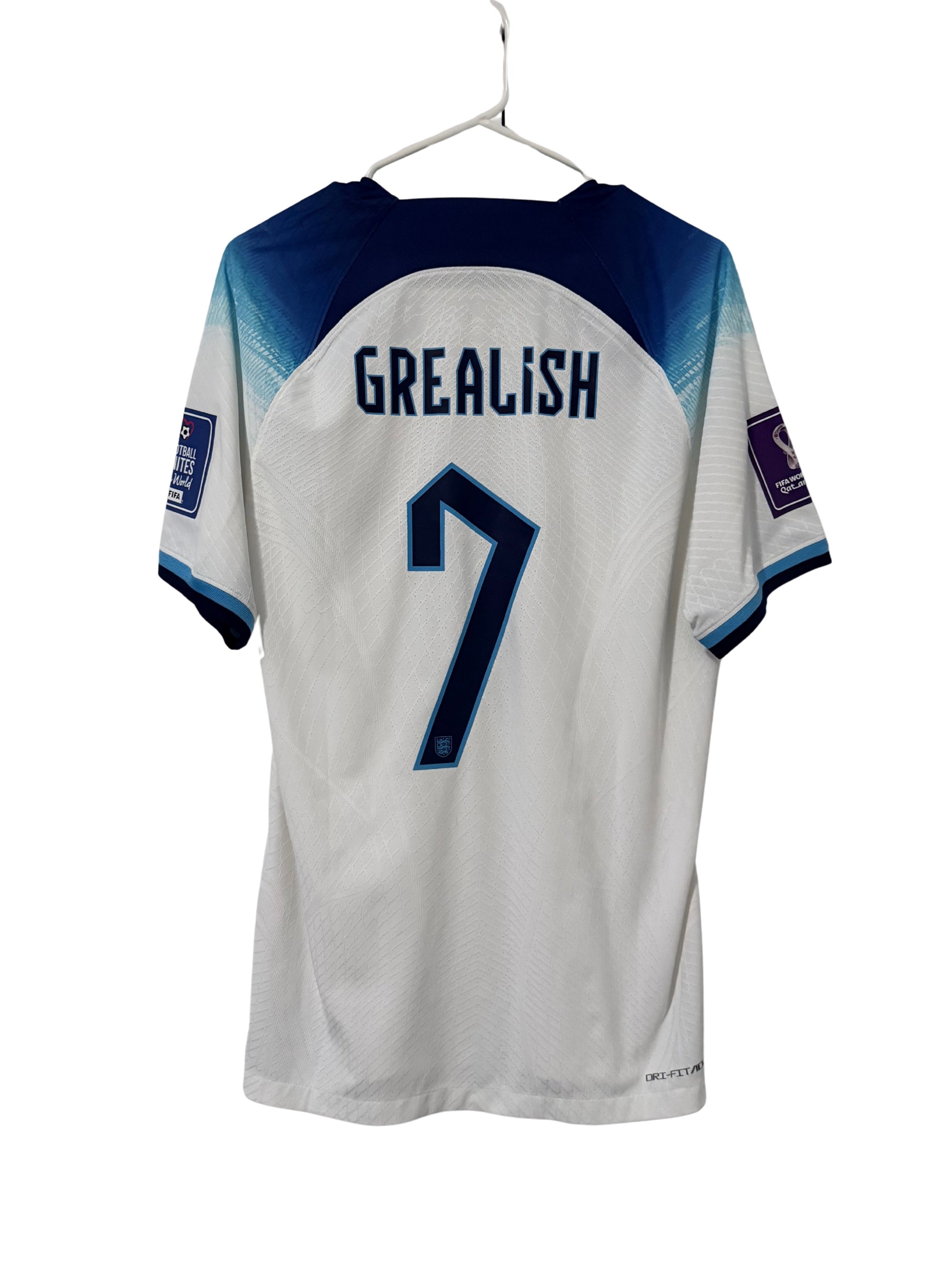 England 2022 Grealish #7 Home jersey (M)