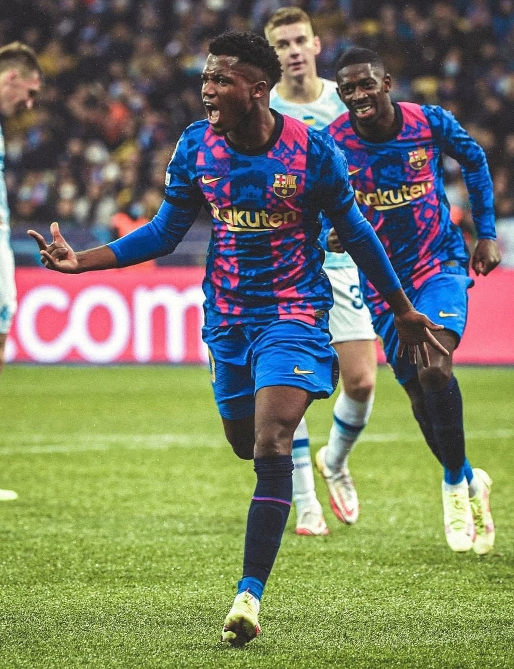 FC Barcelona 2021-22 Ansu Fati #10 UCL Home jersey (L)