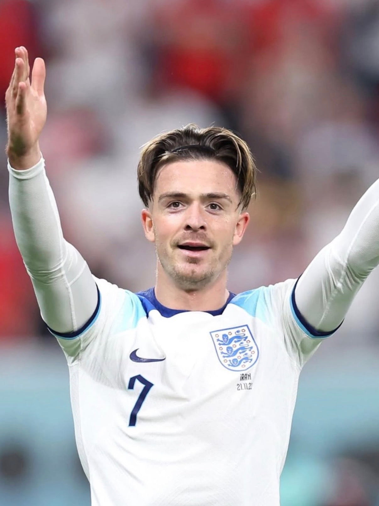 England 2022 Grealish #7 Home jersey (M)