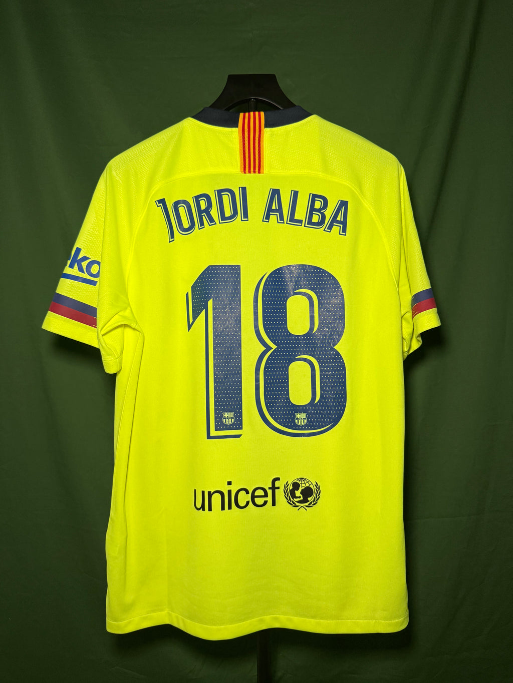 FC Barcelona 2018-19 Jordi Alba #18 Away jersey (L)