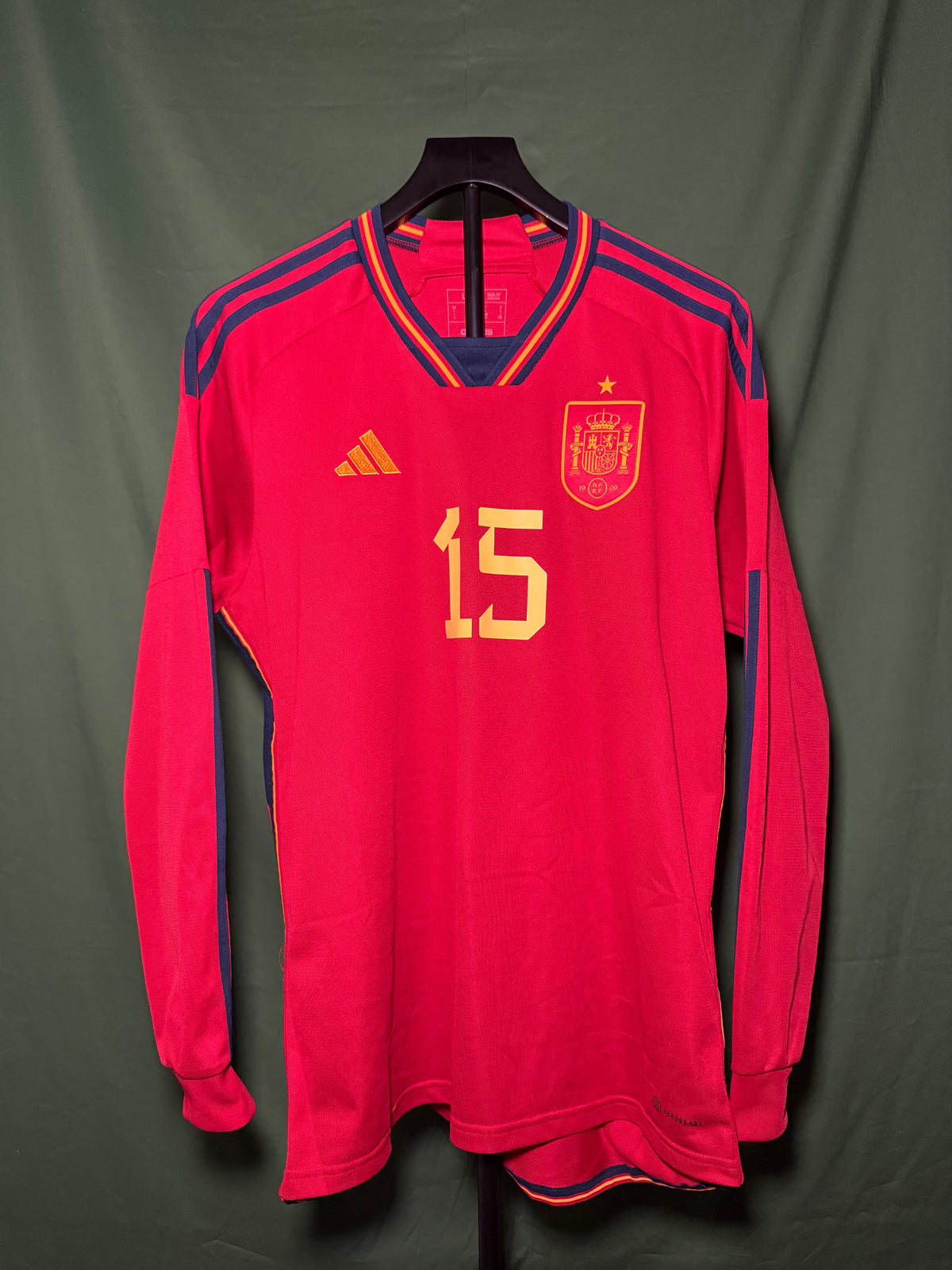 Spain 2022 Lamine Yamal #15 Home L/S jersey (L)