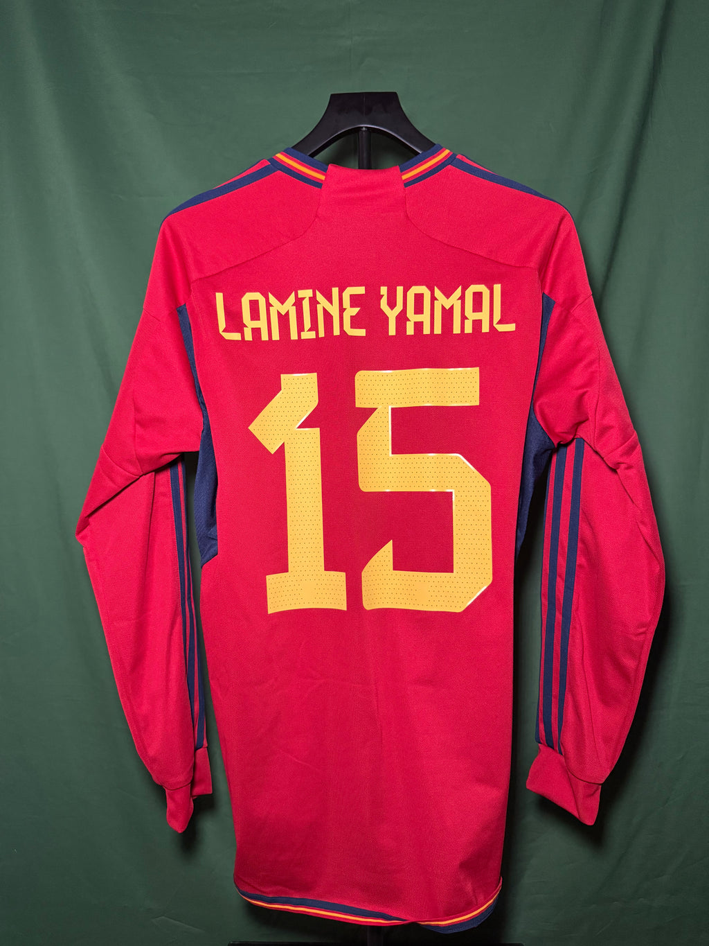 Spain 2022 Lamine Yamal #15 Home L/S jersey (L)