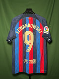 FC Barcelona 2022-23 Lewandowski #9 Home jersey *PLAYER ISSUE* (L)