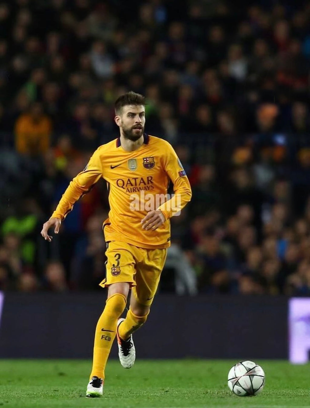FC Barcelona 2015-16 Pique #3 Away jersey (M)