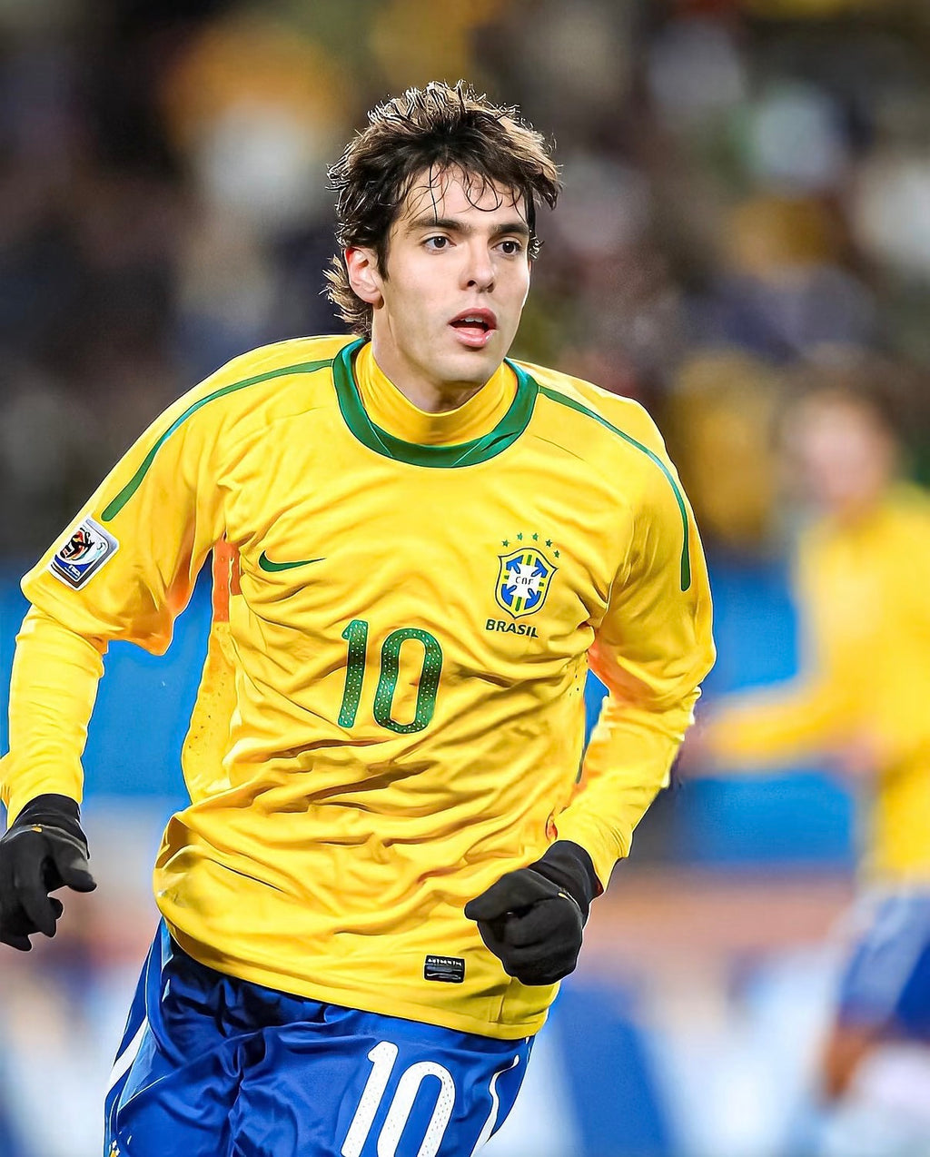 Brazil 2010 Kaka #10 Home jersey (L)
