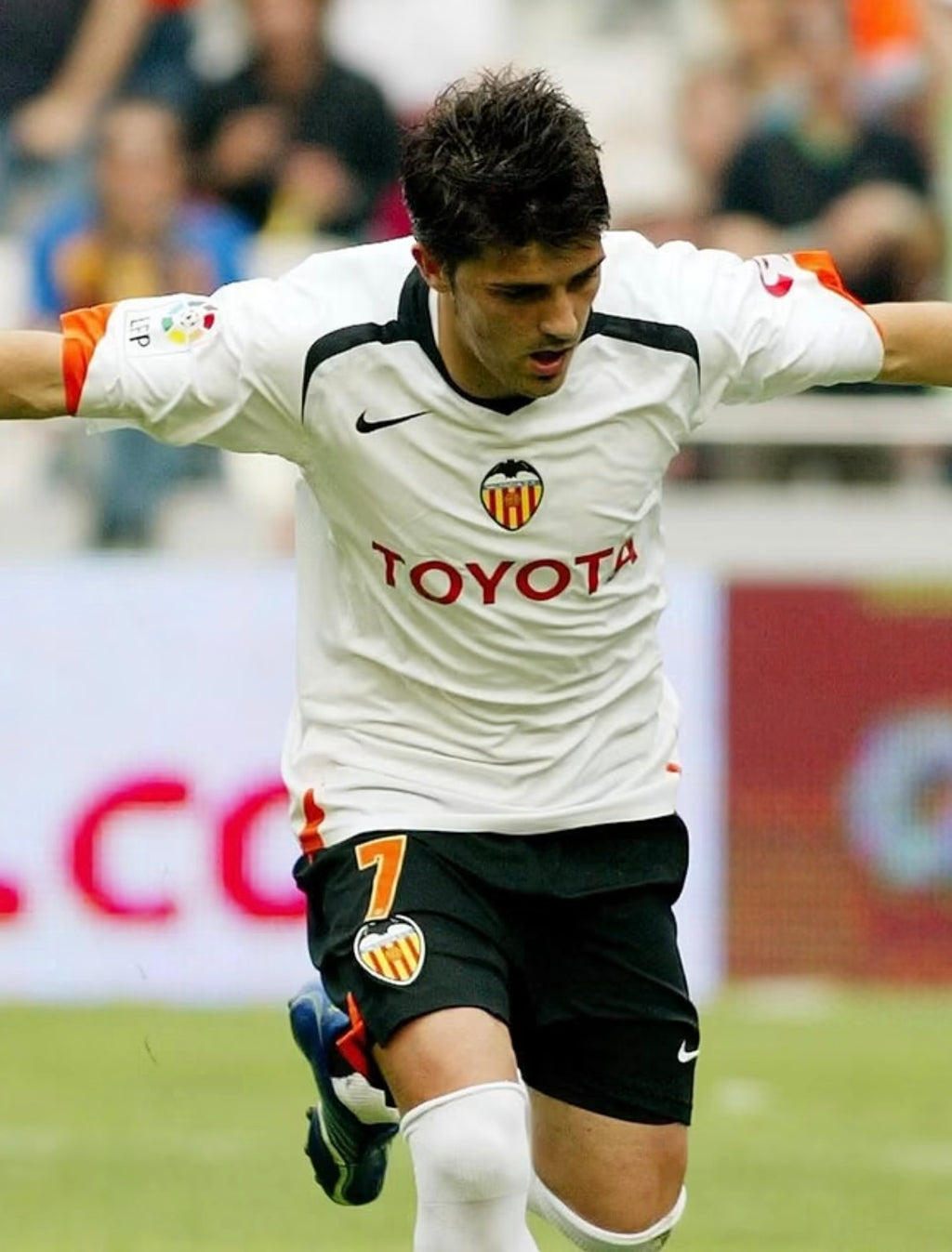 Valencia CF 2005-06 David Villa #7 Home jersey (L)