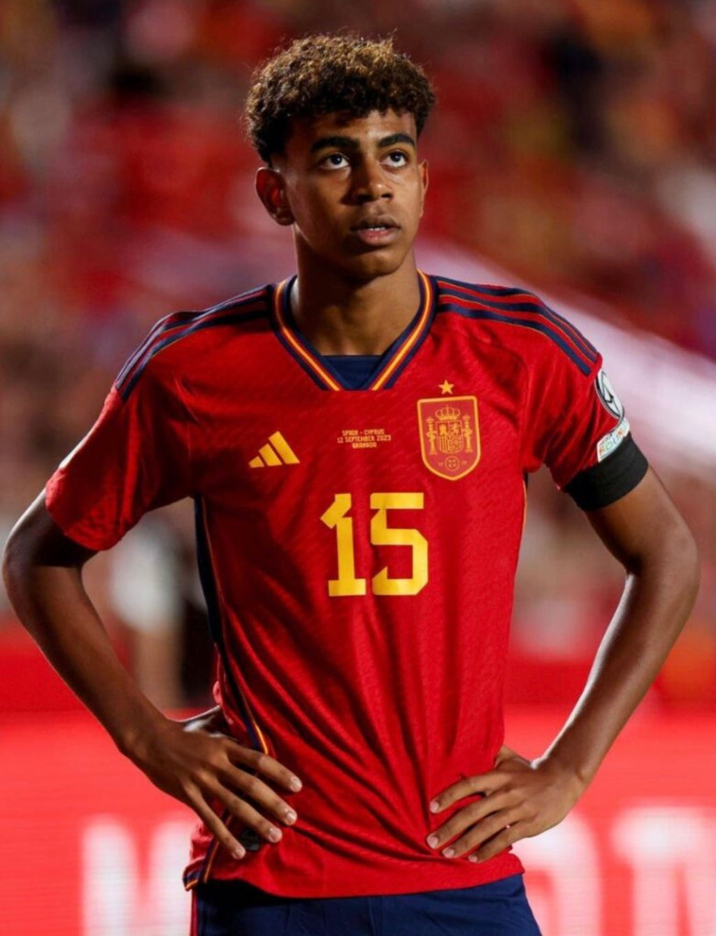 Spain 2022 Lamine Yamal #15 Home L/S jersey (L)