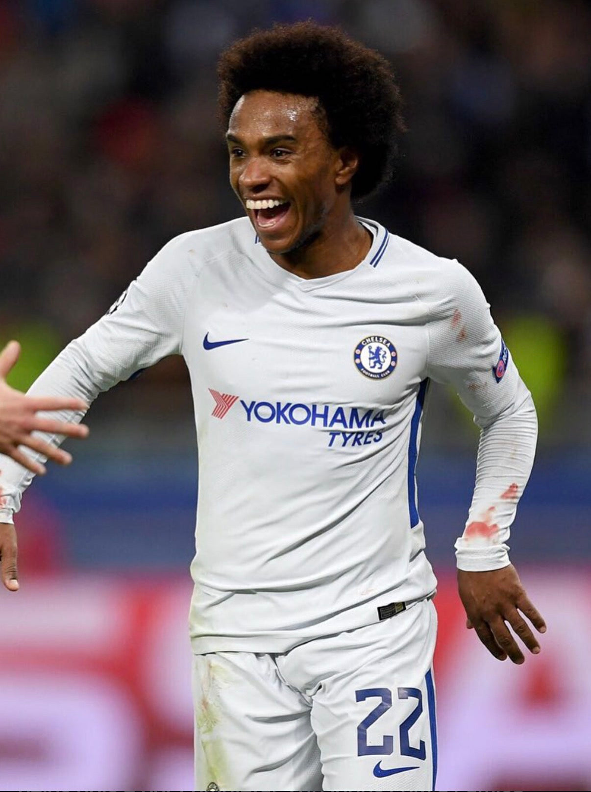 Chelsea FC 2017-18 Willian #22 Away jersey (L)