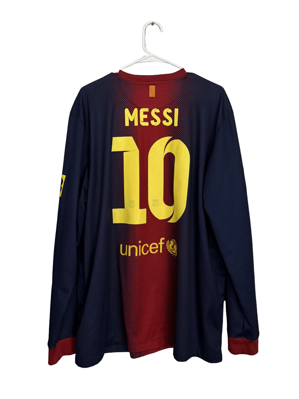 FC Barcelona 2012-13 Messi #10 Home L/S jersey (XL)