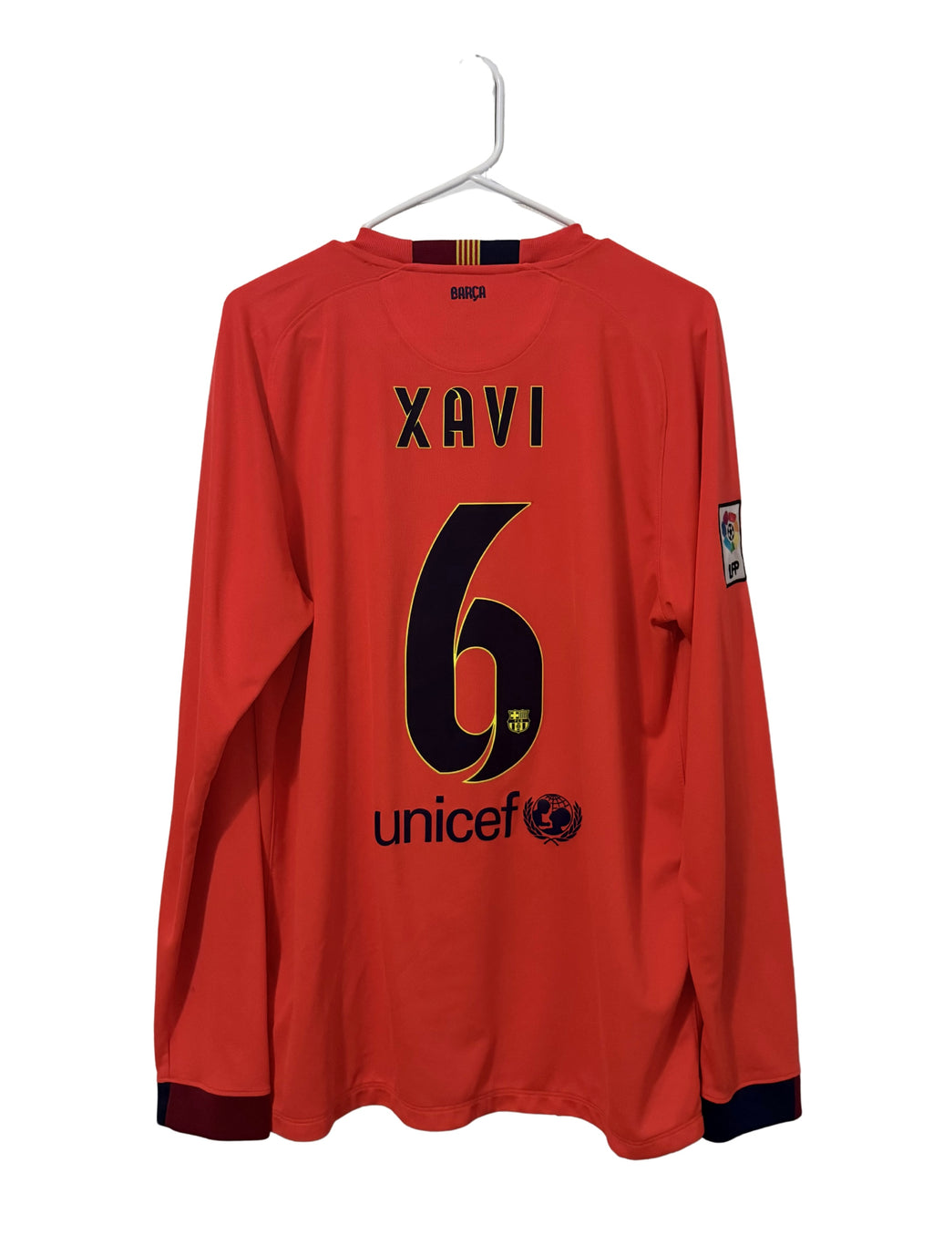 FC Barcelona 2014-15 Xavi #6 Away L/S jersey (L)