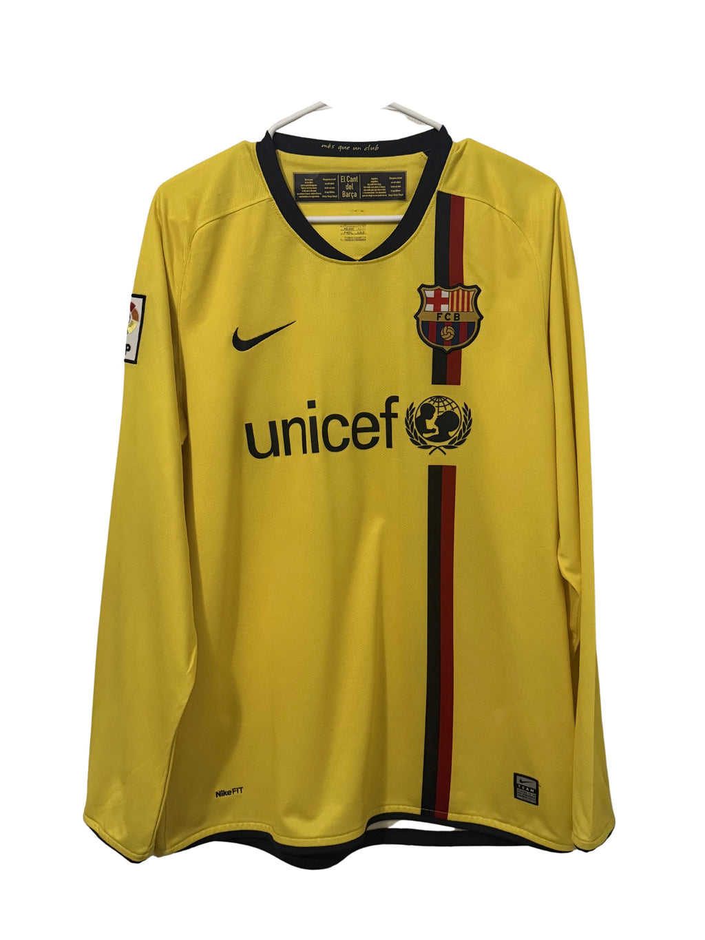 FC Barcelona 2008-09 Messi #10 Away L/S jersey (M)