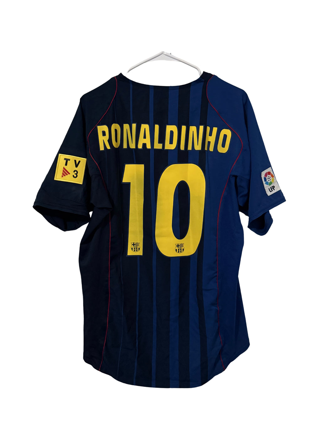 FC Barcelona 2004-05 Ronaldinho #10 Away jersey (L)