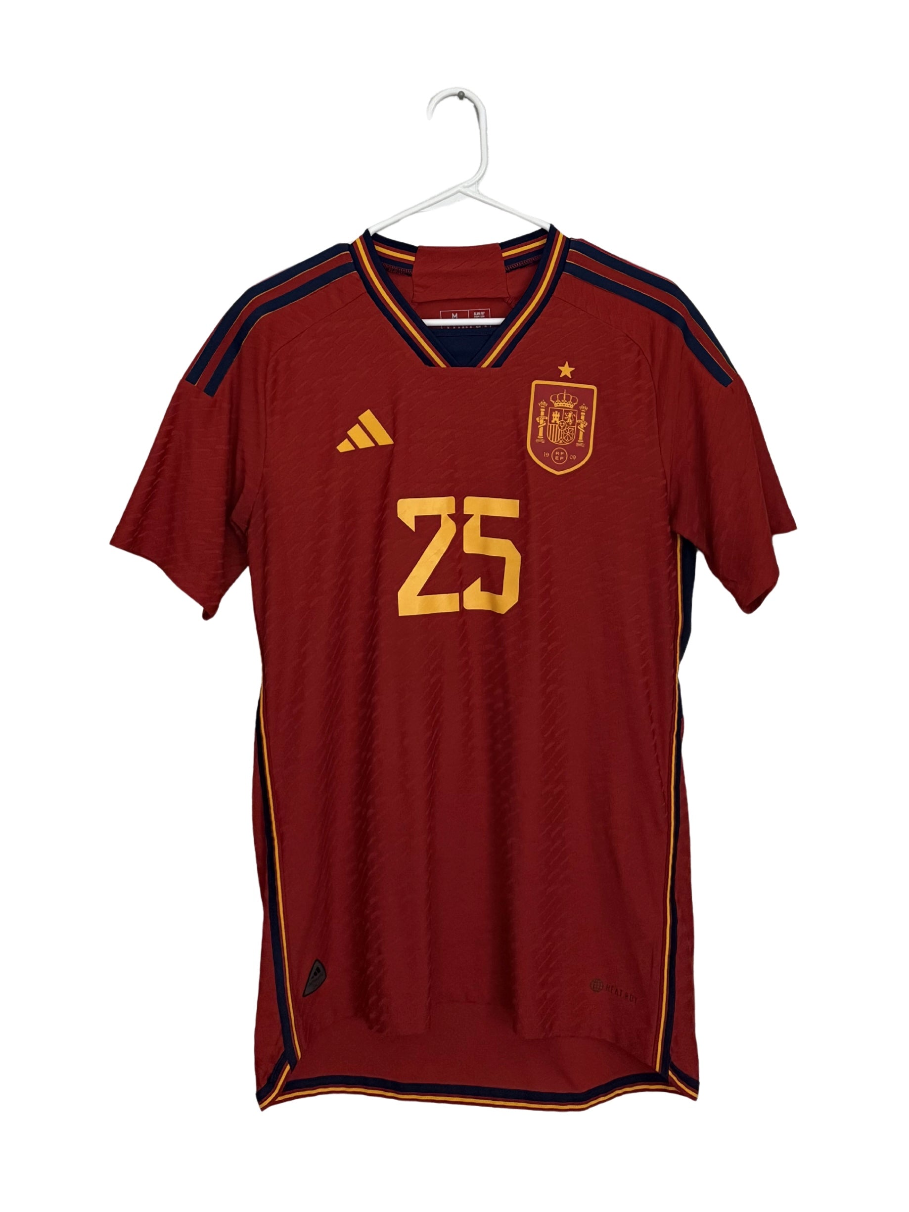 Spain 2022 Ansu Fati #25 Home PLAYER ISSUE jersey (M)